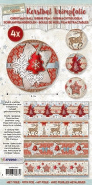 Studio Light Kerstbal krimpfolie - Scandinavian winter 07 (SHRINKSD07)