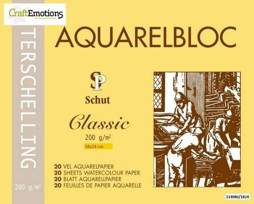 Schut Terschelling Aquarelblok Classic 18x24cm 200 gram - 20 sheets (SCH21024)