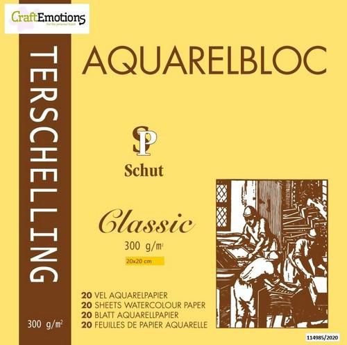 Schut Terschelling Aquarelblok Classic 20x20cm 300 gram - 20 sheets (SCH21049)