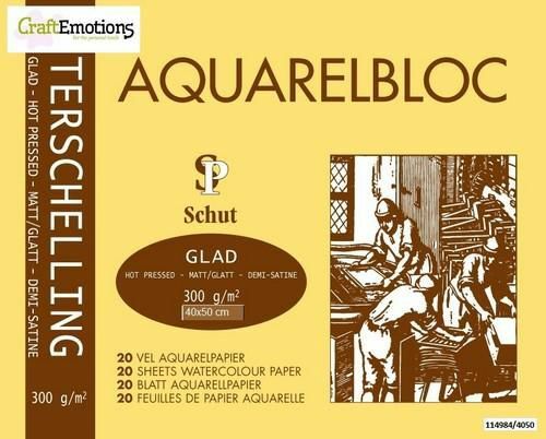 Schut Terschelling Aquarelblok glad 40x50cm 300 gram - 20 sheets (SCH21041)