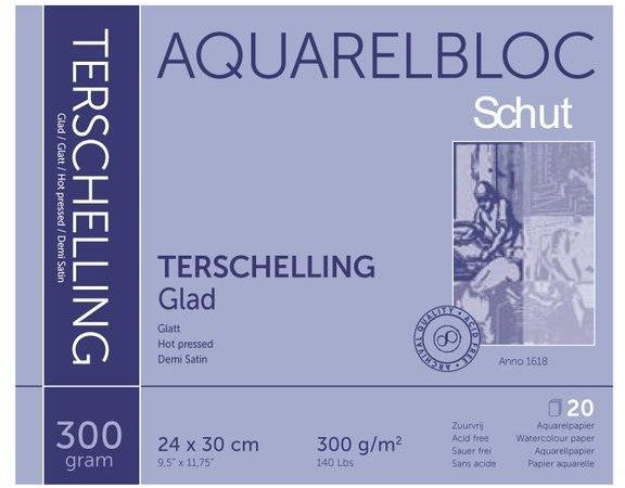 Schut Terschelling Aquarelblok glad 24x30cm 300 gram - 20 sheets (SCH21039)
