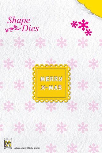 Shape Dies - Tekst: Merry X-mas (SD018) (AFGEPRIJSD)