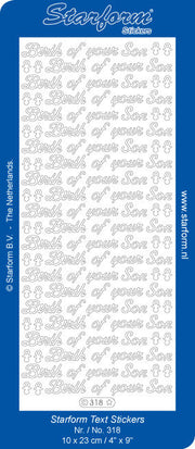 Stickervel - Birth of your Son - Goud
