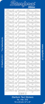 Stickervel - Birth of your Dauther - Goud