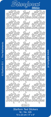 Stickervel - A Gift 4 U - Goud