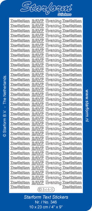 Stickervel - Invitation-Everning- RSVP - Zilver