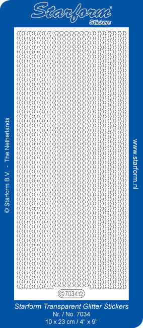 Stickervel - Transparent Holografische Stickers- Paars/Zilver