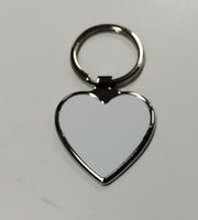 Sleutelhanger - Hart - met ring - ca. 4 x 4 cm
