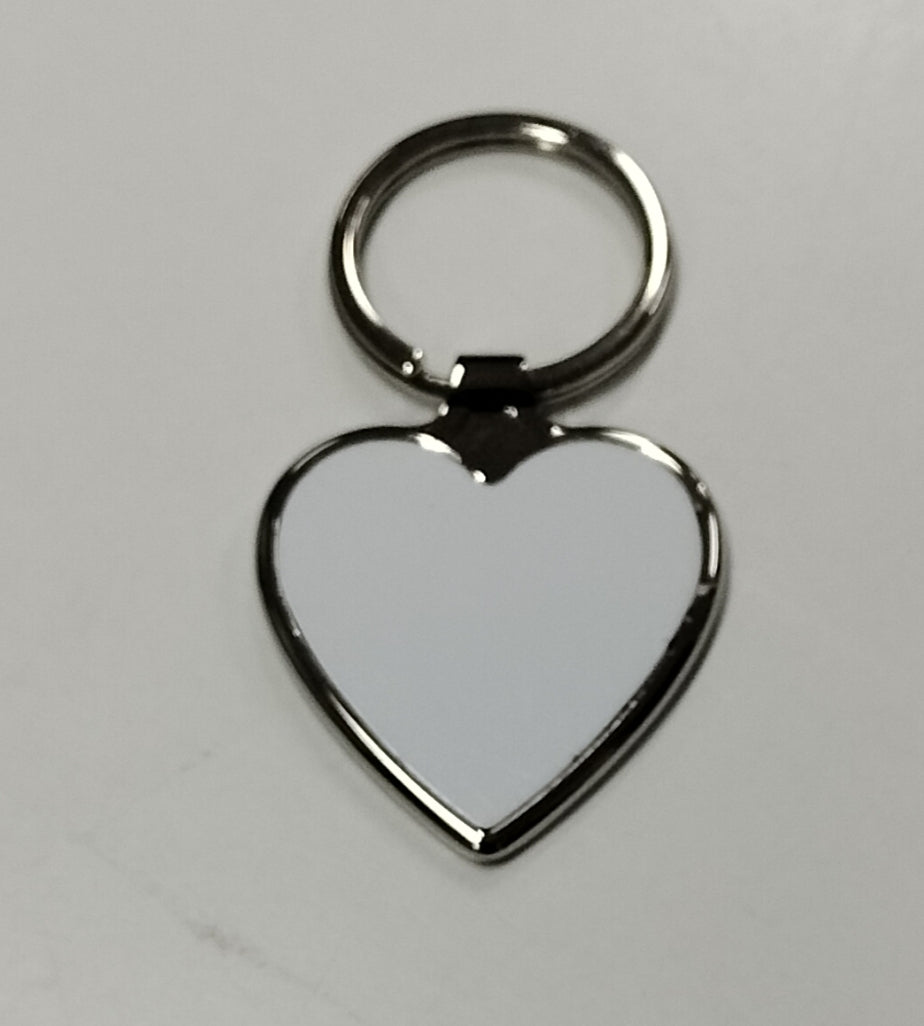 Sleutelhanger - Hart - met ring - ca. 4 x 4 cm