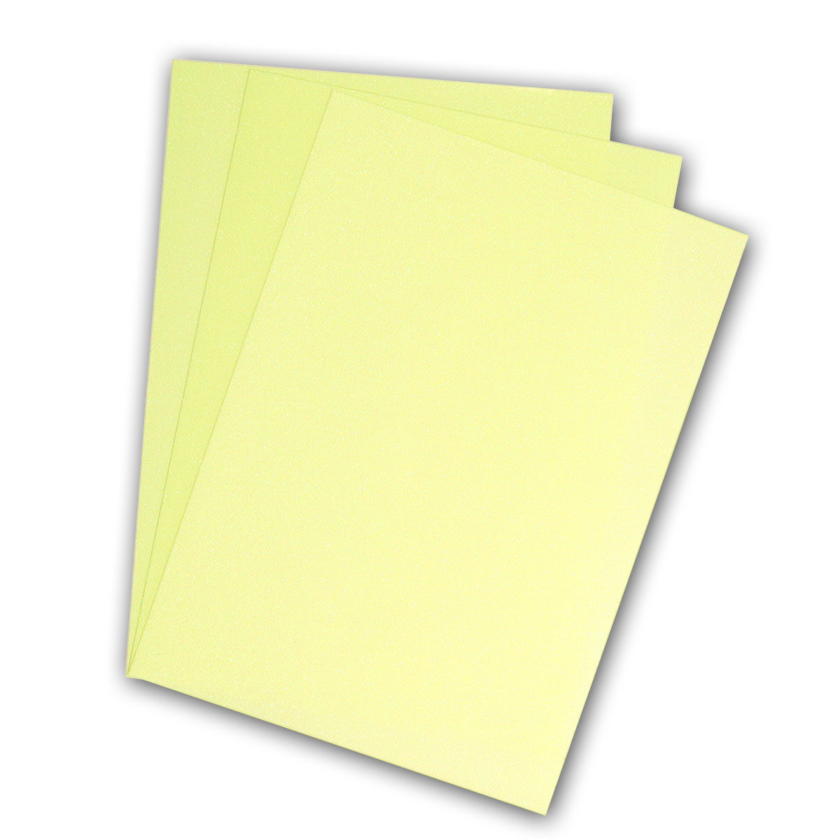 POLI-FLEX - PEARL GLITTER - Flexfolie - A4 - Neon Yellow (446)