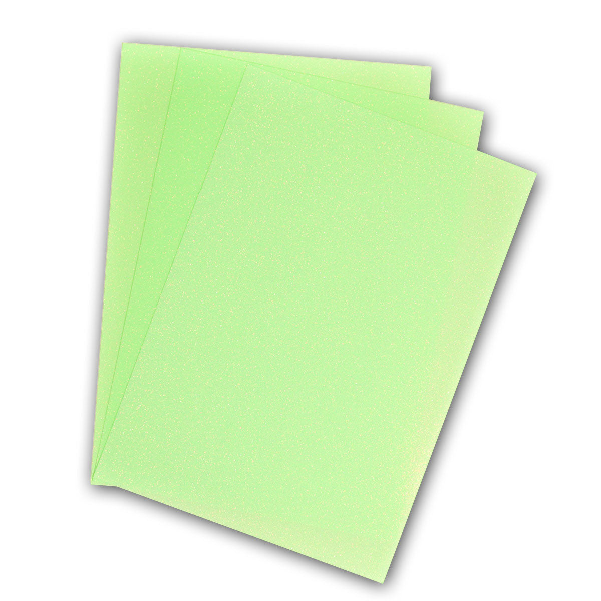 POLI-FLEX - PEARL GLITTER - Flexfolie - A4 - Neon Green (447)