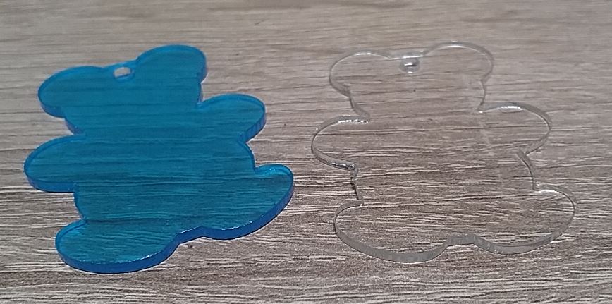 Plexiglas Sleutelhanger - shp01 - Beertje