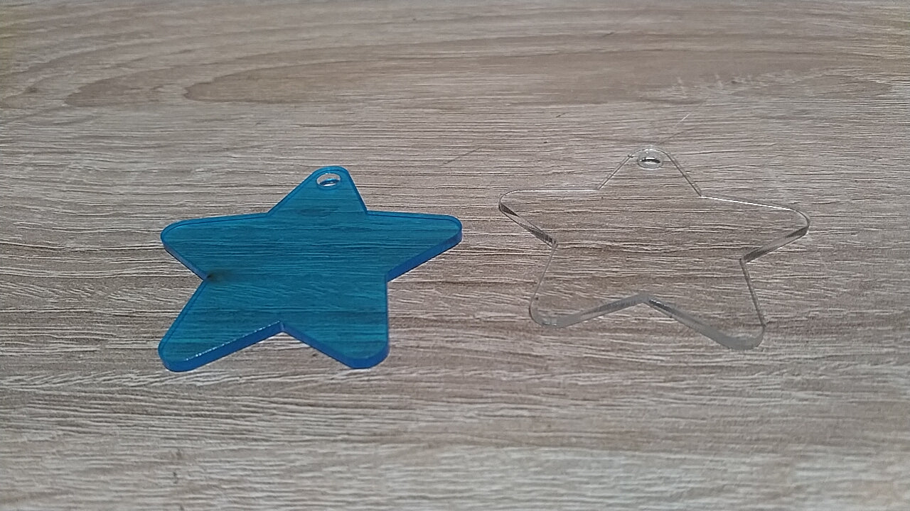 Plexiglas Sleutelhanger - shp03 - Ster