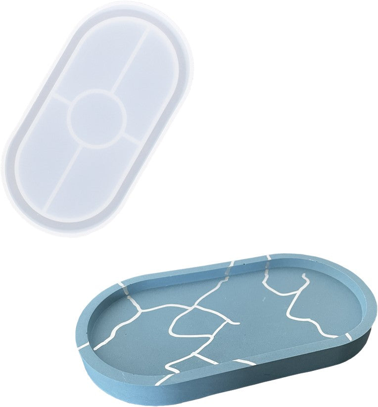 Siliconen Mal 18x9,5cm Schaaltje Ovaal (UC106-0041)
