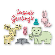 Sizzix Framelits Die Set 8PK w/Stamps - Folk Christmas 663671 Jordan Caderao (AFGEPRIJSD)
