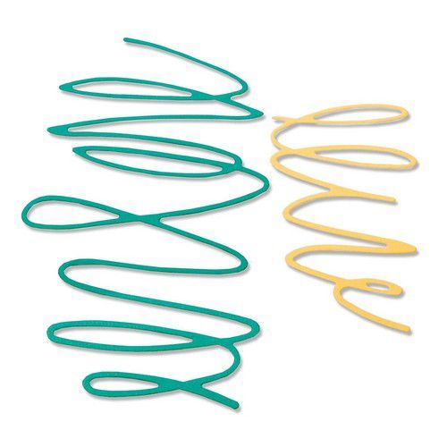 Sizzix Thinlits Die set - 2PK Scribbles Sophie Guilar 663450  (AFGEPRIJSD)