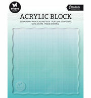 SL Acrylic stamp block for clear and cling stamps with grid Essentials 120x120x8mm nr.04