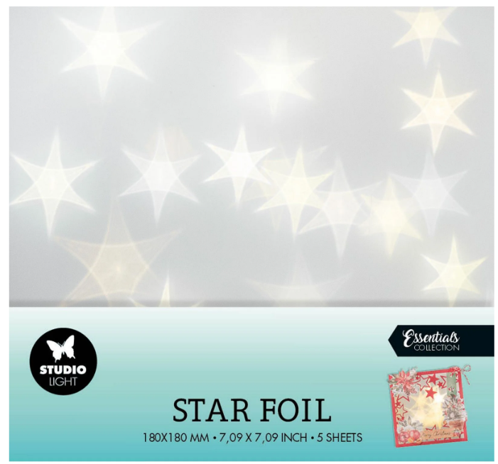 Studio Light • Essentials Star Foil 5 Sheets (SL-ES-FOIL01))