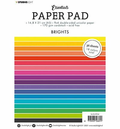 SL Paper Pad Double sided Unicolor Brights Essentials 148x210mm 36 SH nr.4