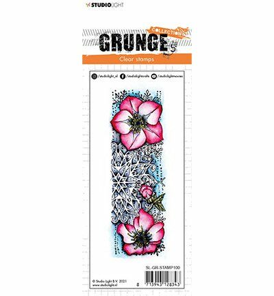 SL Clear Stamp Helleborus Grunge 52x148x3mm 1 PC nr.100
