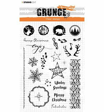 SL Clear Stamp Winter/ Christmas extras Grunge 148x210x3mm 1 PC nr.106