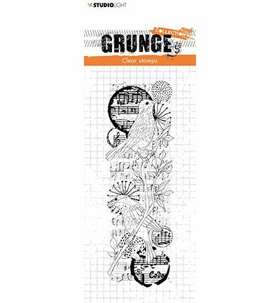 SL Clear Stamp Birds Grunge Collection 148x52,2mm nr.37
