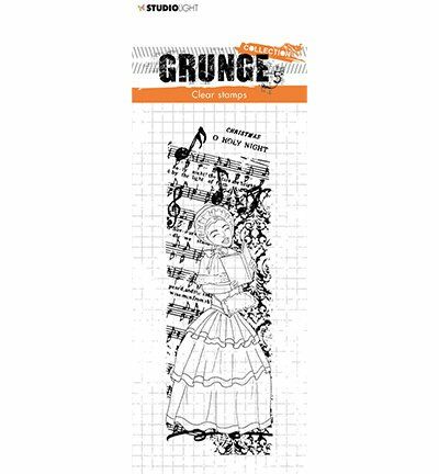 SL Clear Stamp Caroling Dickens Girl Grunge 52x148x3mm 1 PC nr.97 (SL-GR-STAMP97)