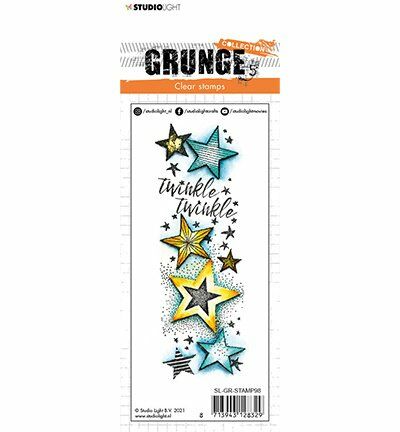 SL Clear Stamp Twinkle Twinkle Stars Grunge 52x148x3mm 1 PC nr.98 (SL-GR-STAMP98)
