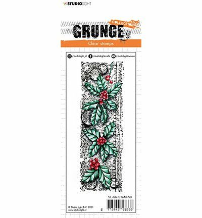 SL Clear Stamp Christmas branches Grunge 52x148x3mm 1 PC nr.99