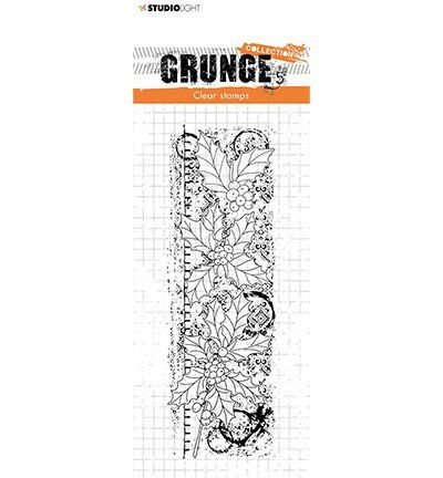 SL Clear Stamp Christmas branches Grunge 52x148x3mm 1 PC nr.99