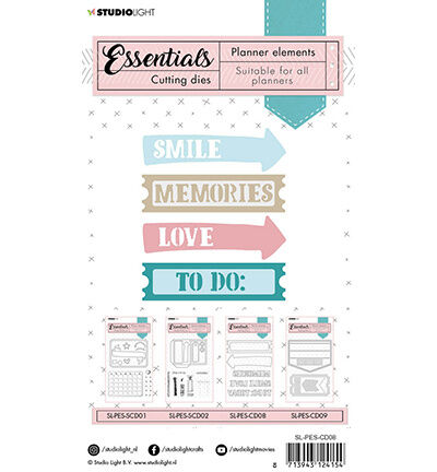 SL Cutting Die Text dies Planner Essentials 109x131mm nr.08