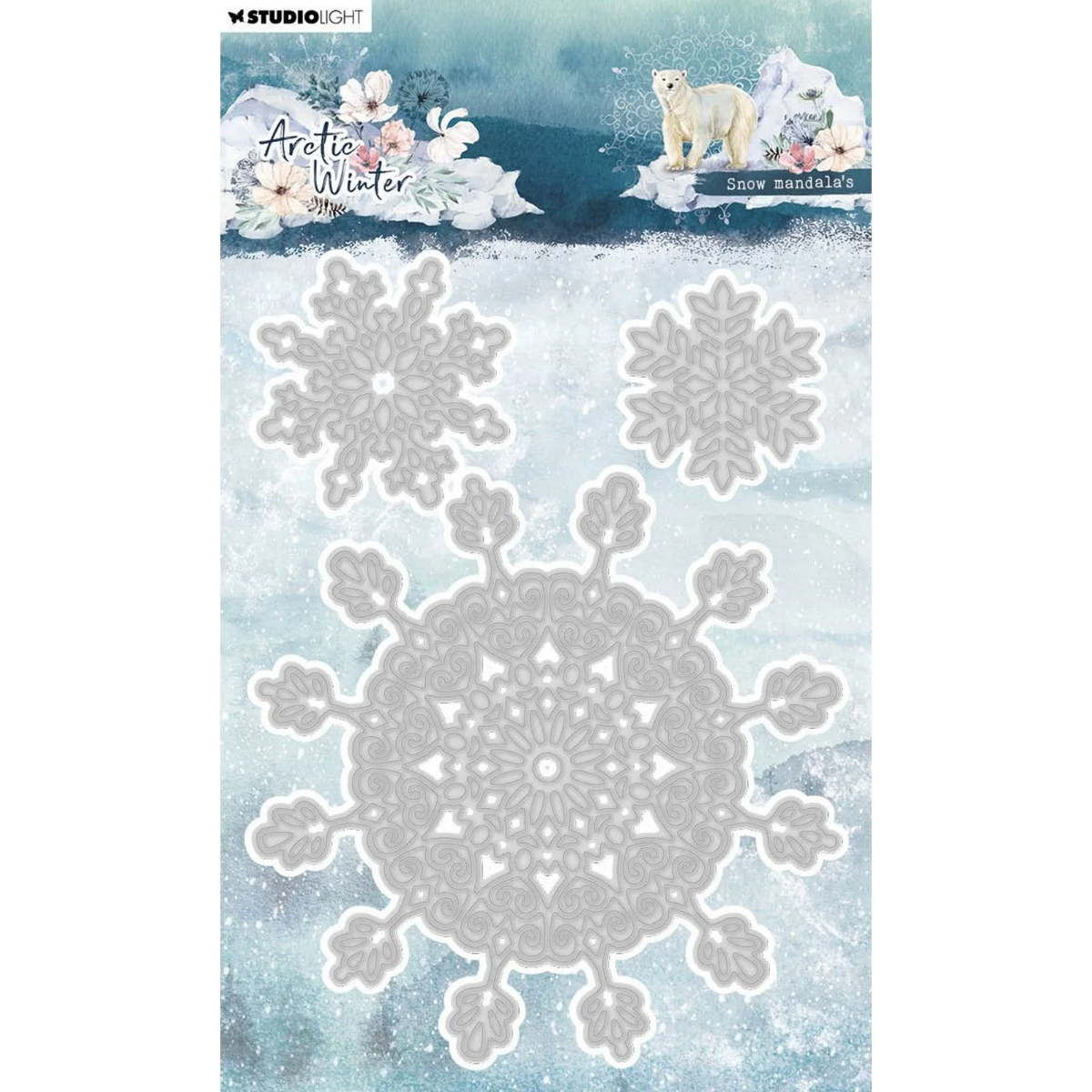 Studio Light • Arctic Winter Cutting Dies Snow Mandala's - CD762*