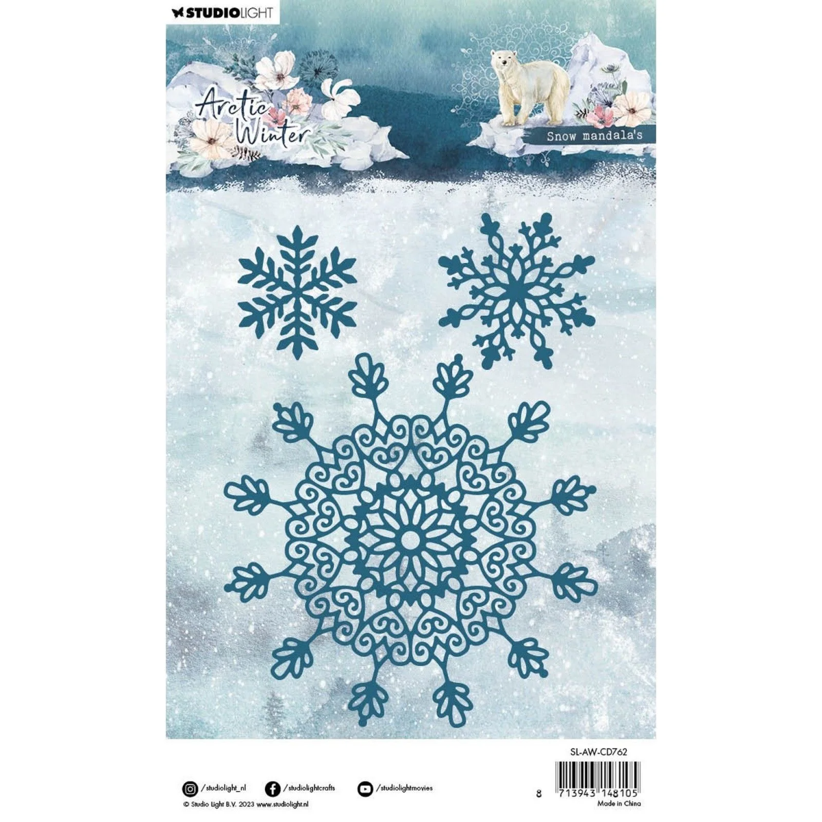 Studio Light • Arctic Winter Cutting Dies Snow Mandala's - CD762*