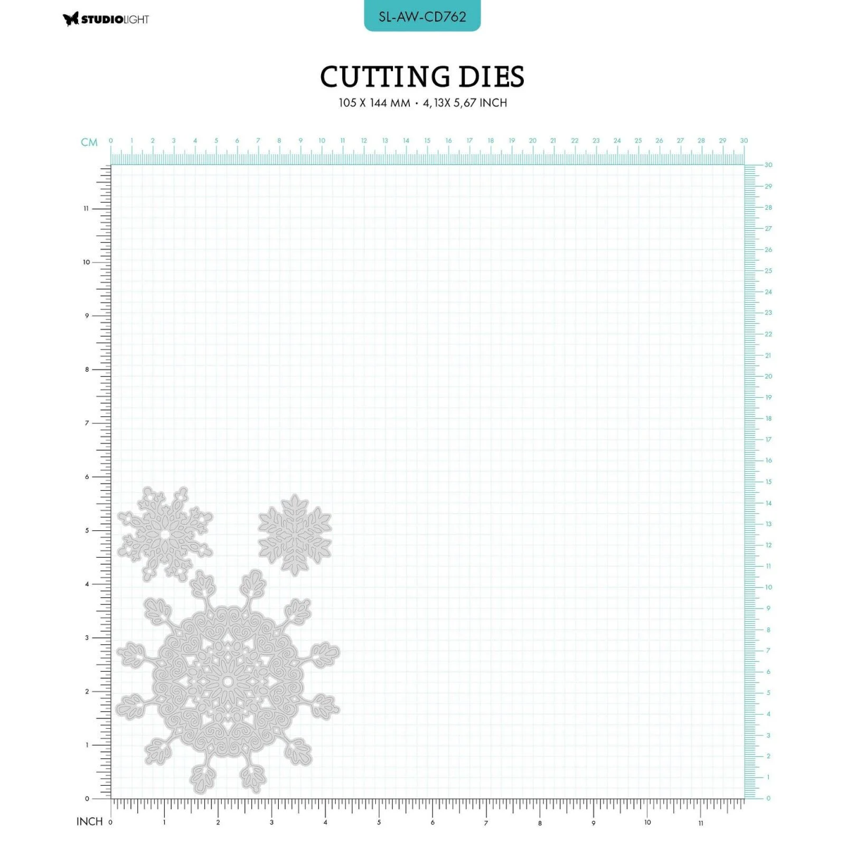 Studio Light • Arctic Winter Cutting Dies Snow Mandala's - CD762*