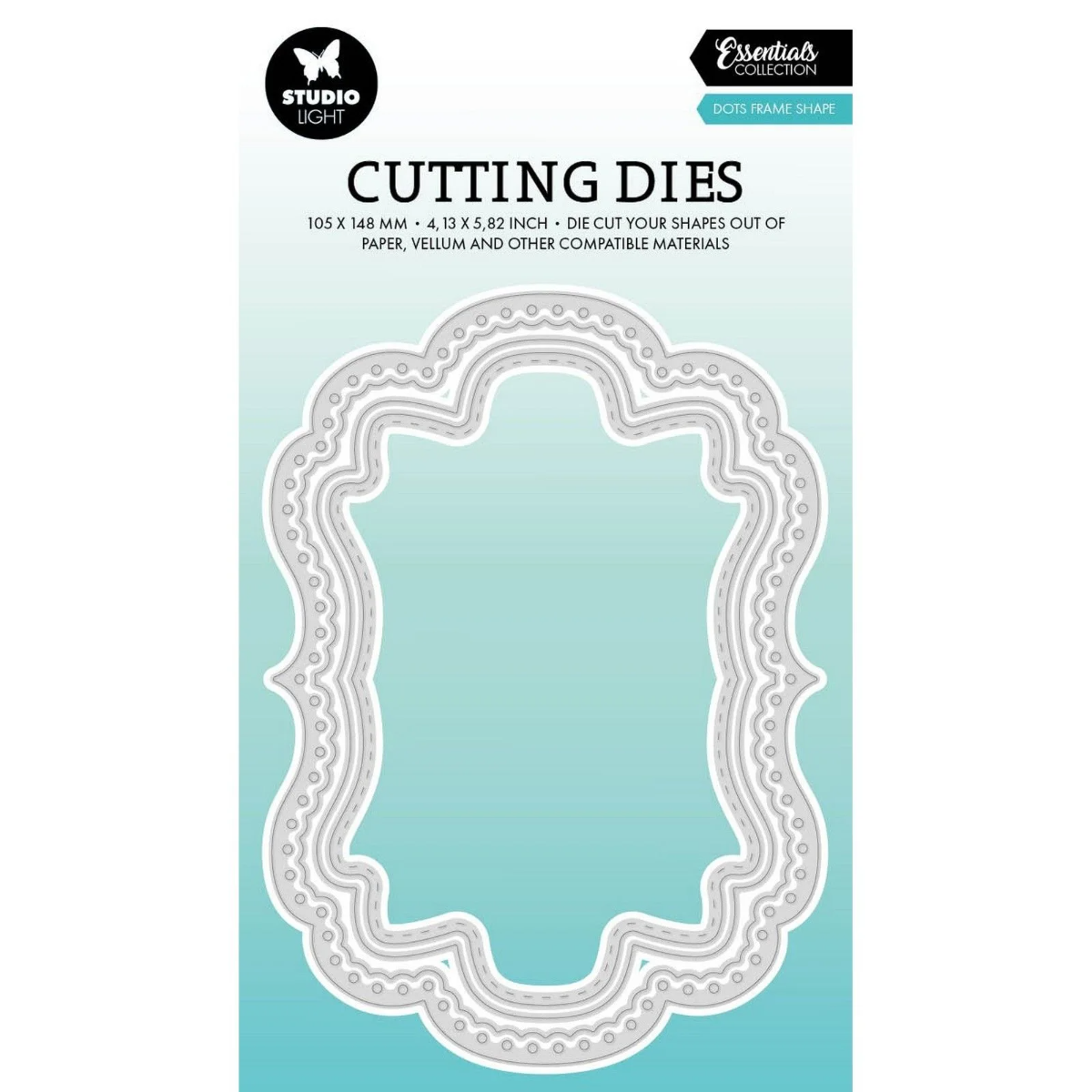 Studio Light • Essentials Cutting Dies Dots Frame Shape - CD715*