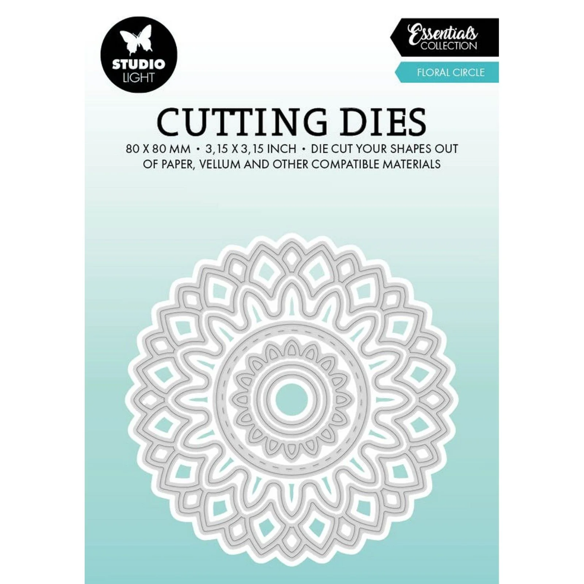 Studio Light • Essentials Cutting Dies Floral Circle - CD717*