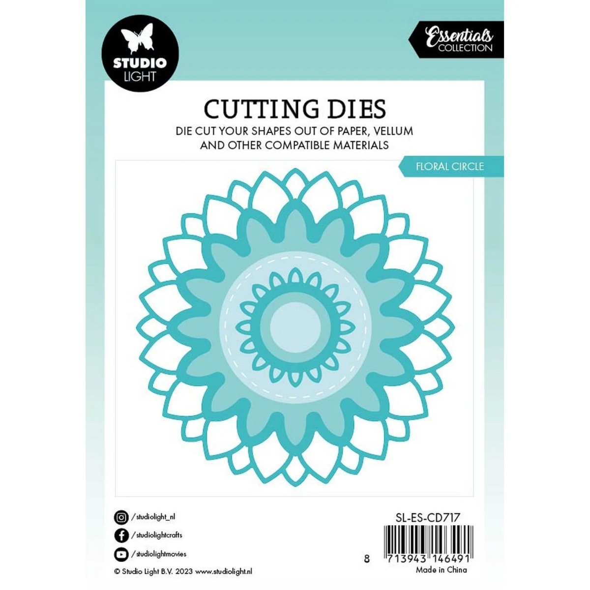 Studio Light • Essentials Cutting Dies Floral Circle - CD717*