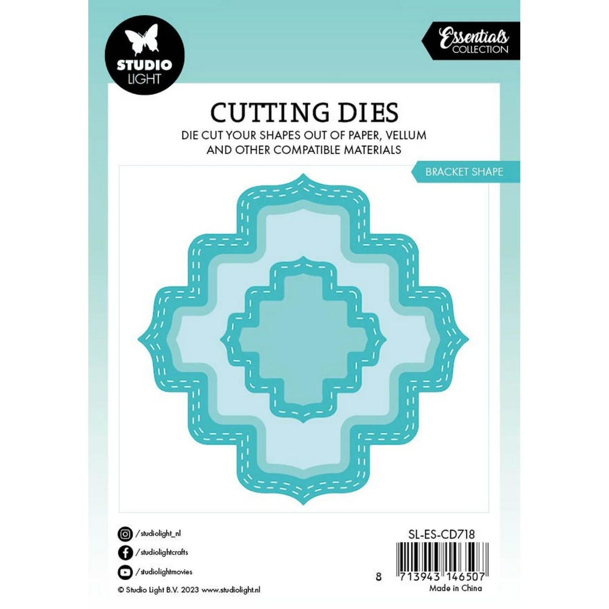 Studio Light • Essentials Cutting Dies Bracket Shape - CD718*