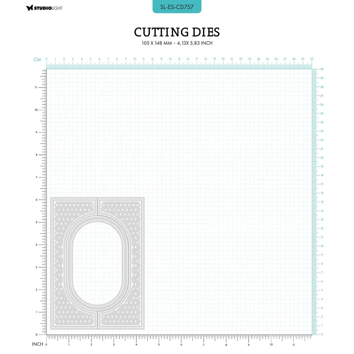 Studio Light • Essentials Cutting Dies Oval Gate Shape - CD757*