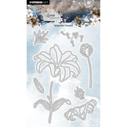 Studio Light • In Loving Memory Cutting Dies Sympathy Flowers - CD740*