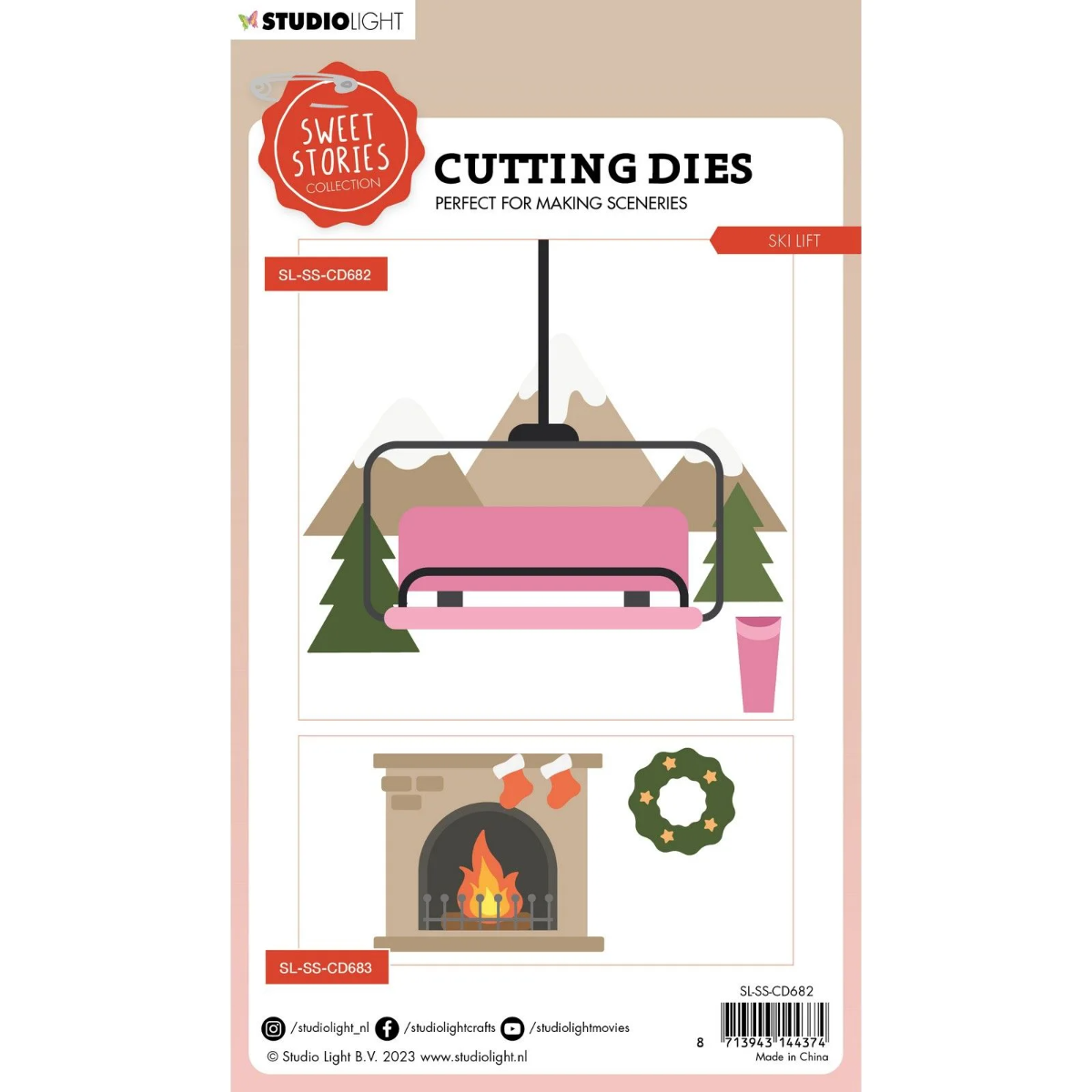 Studio Light • Sweet Stories Cutting Die Ski lift - CD682 *