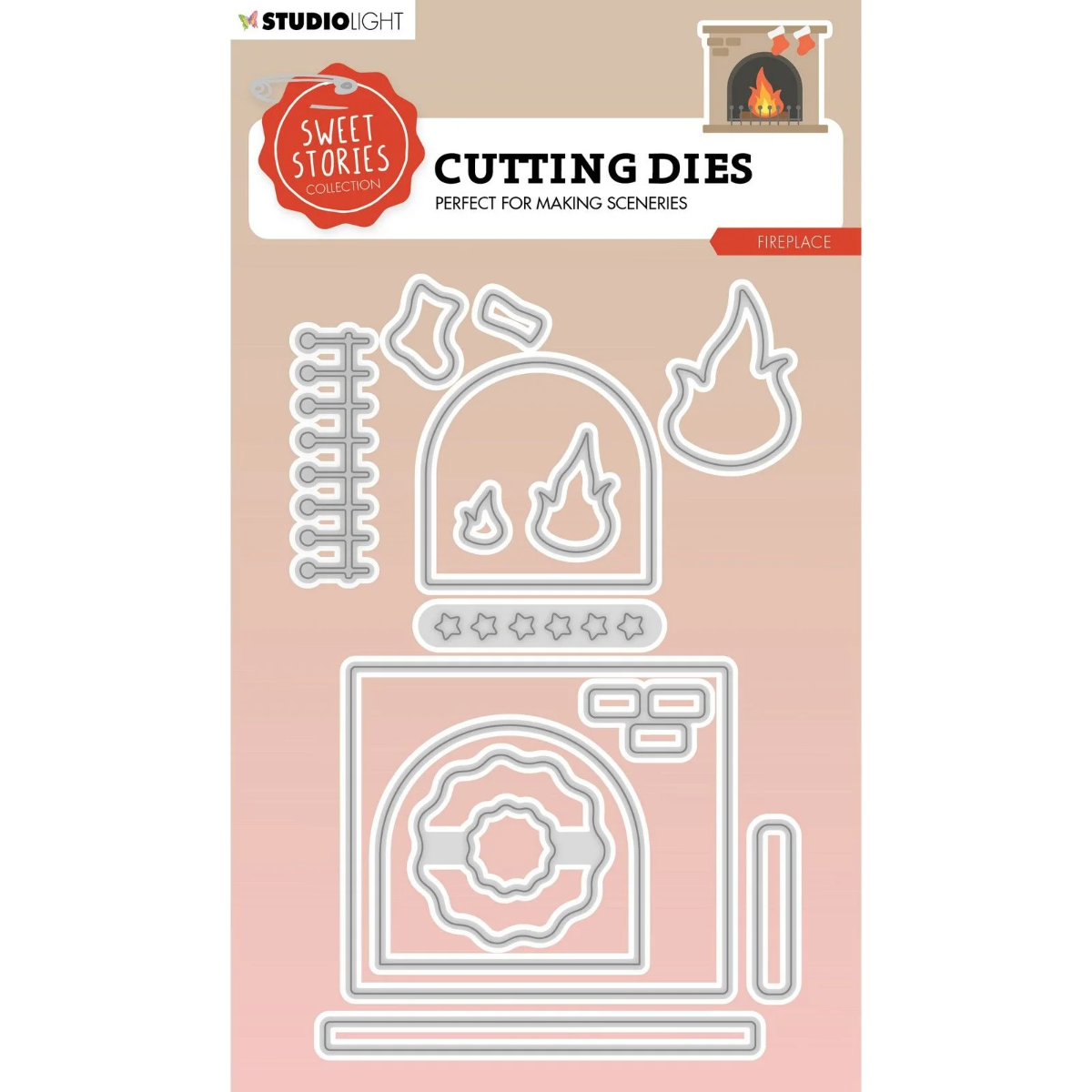 Studio Light • Sweet Stories Cutting Die Fireplace - CD683 *