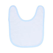 Slabbetje - wit met blauwe rand 29 x 35 cm (voor sublimatie)