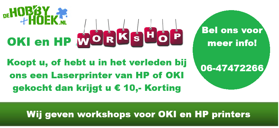 Privé workshop - Laser bedrukking met OKI, HP en OKI-White