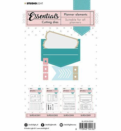 SL Cutting Die Label pocket Planner Essentials 107x132mm nr.09 (SL-PES-CD09) (AFGEPRIJSD)