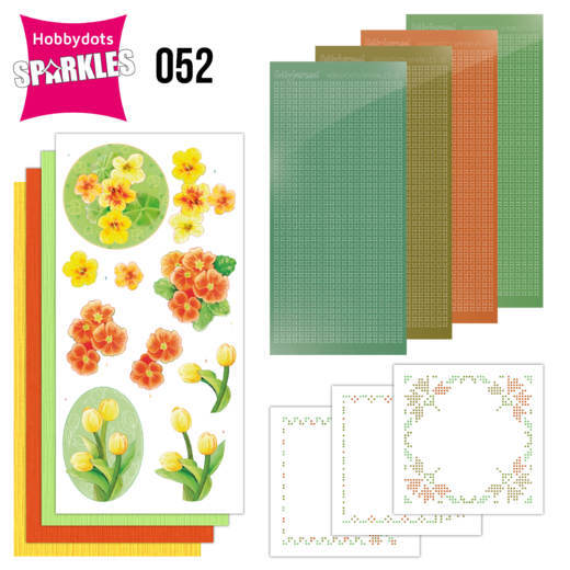 Sparkles Set 052 - Jeanine's Art - Orange Flowers