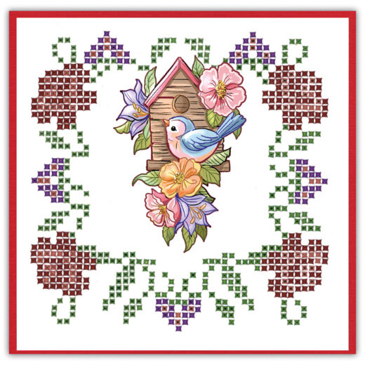 Sparkles Set 090 - Yvonne Creations - Birdhouse With Birds