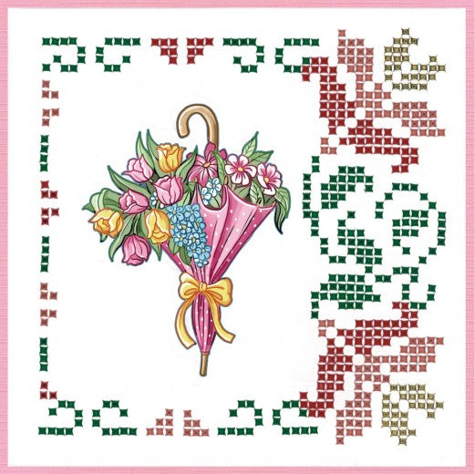 Sparkles Set 098 - Yvonne Creations - Umbrella and Flowers