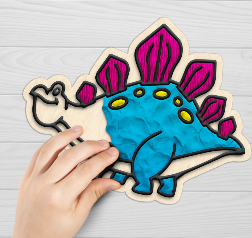 Splat Planet Clay Colouring Set Dino 24 x 23,7 x 2,7 cm (CC DINO)