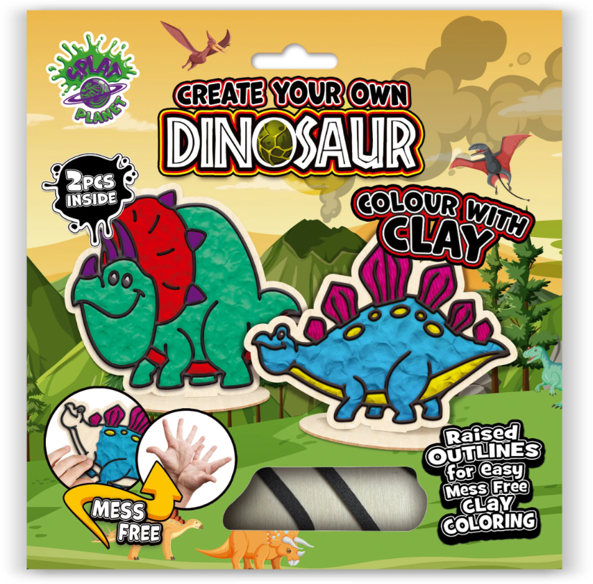 Splat Planet Clay Colouring Set Dino 24 x 23,7 x 2,7 cm (CC DINO)